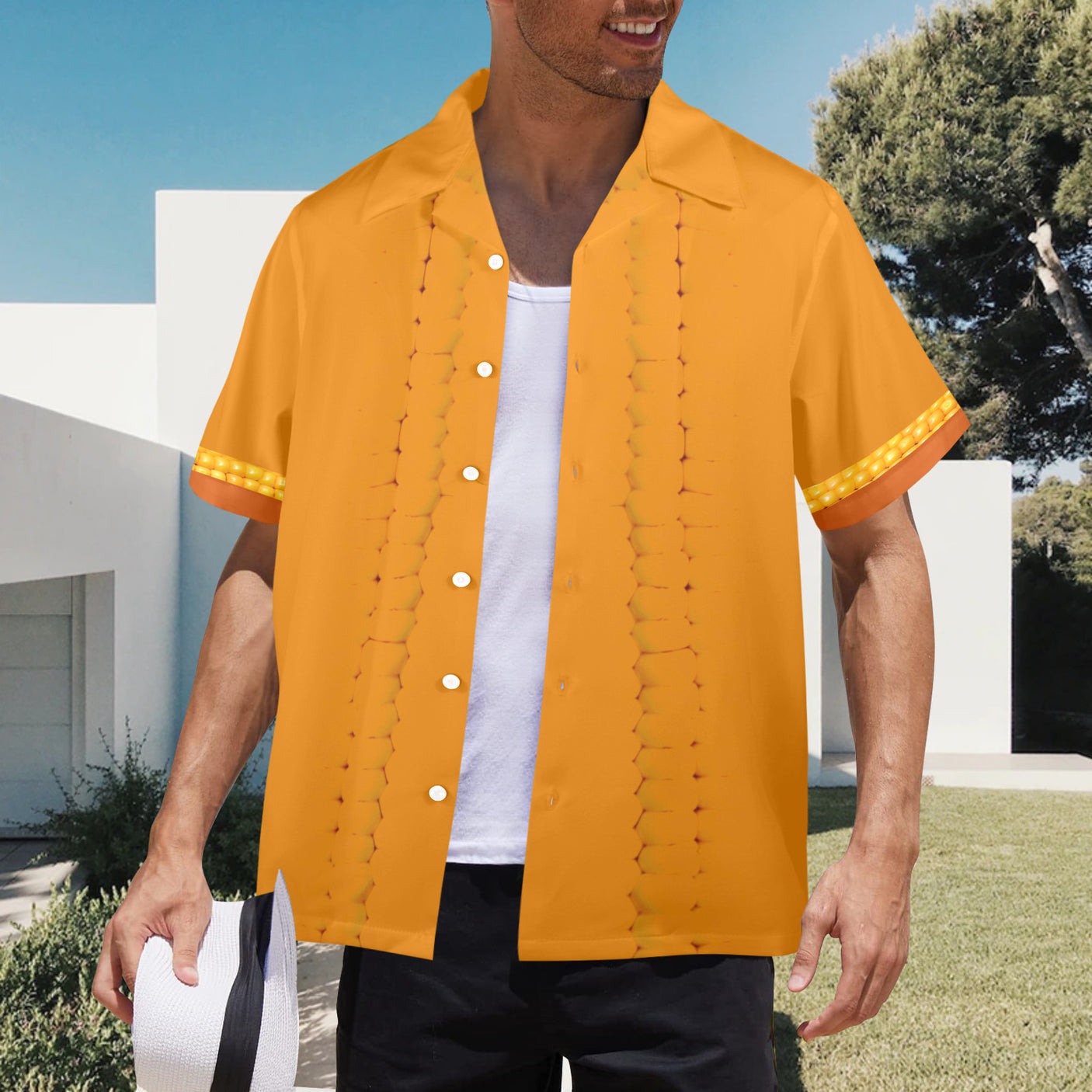 Corn Cob Hawaiian Shirt | Button Up Down Shirt