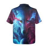 JoJoesArt Light Dark Wolf Hawaiian Shirt