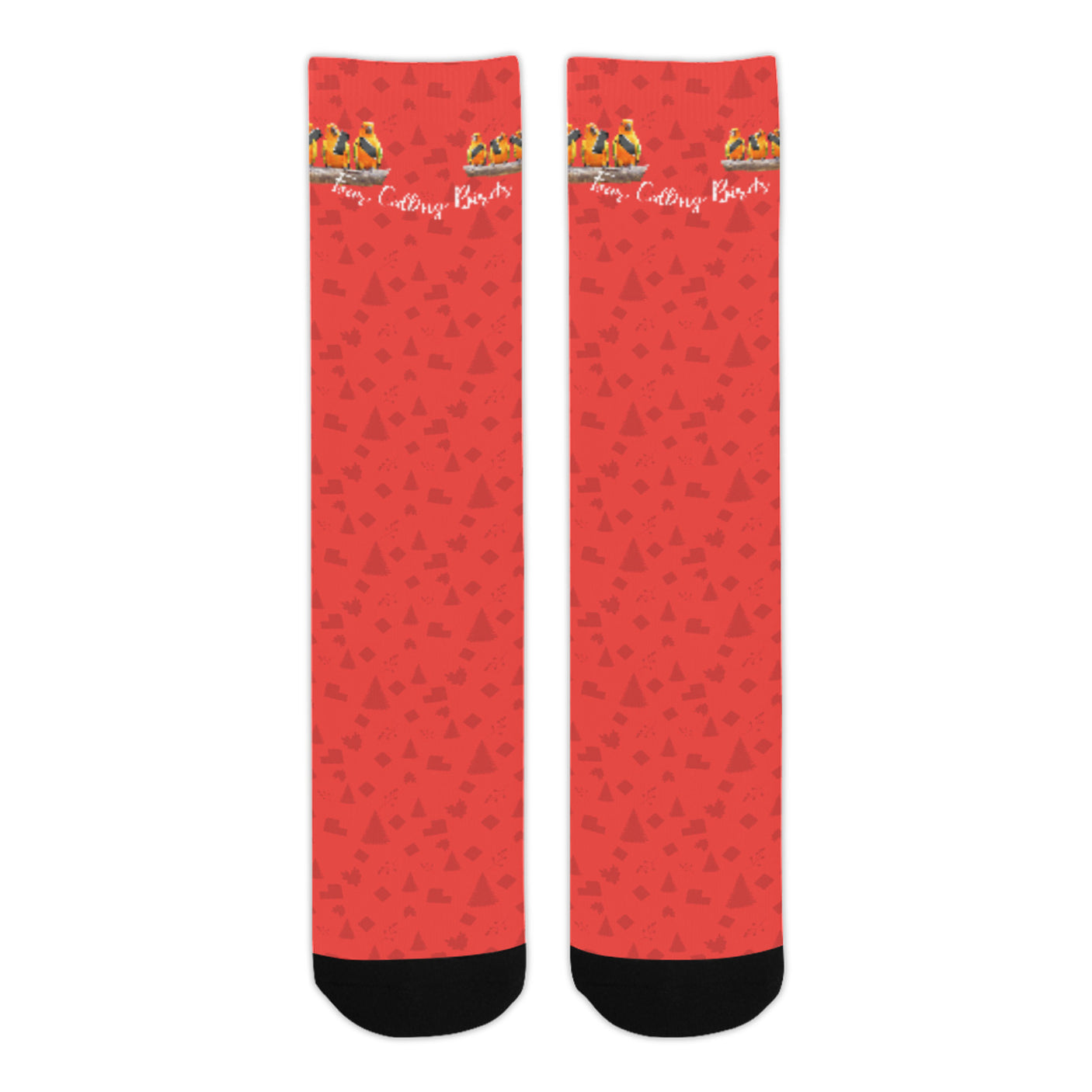 4 Calling Birds Christmas Socks