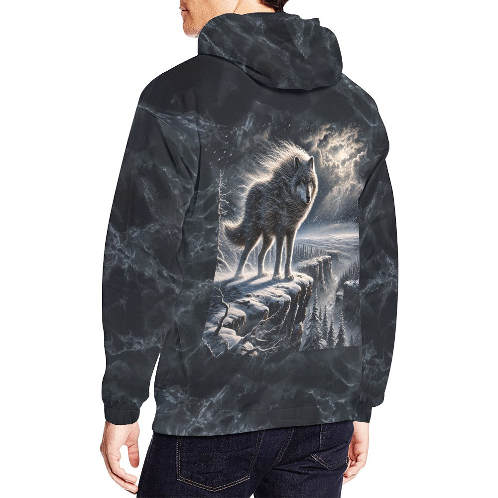 Snowy Wolf Hoodie