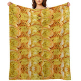Garlic Bread Throw Blanket