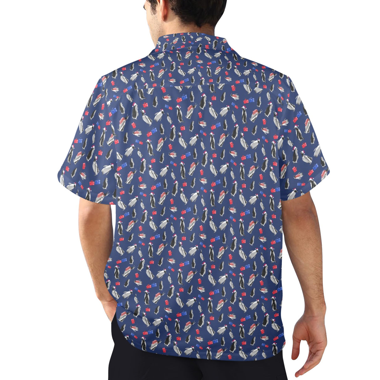 Penguin Christmas Hawaiian Shirt | Button Up Down Shirt