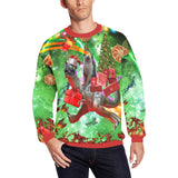 Cat Riding Dinosaur Ugly Christmas Sweater