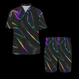 Florescent Black Rainbow Costume Pajama Set