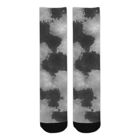 Black and White Tie Dye Socks