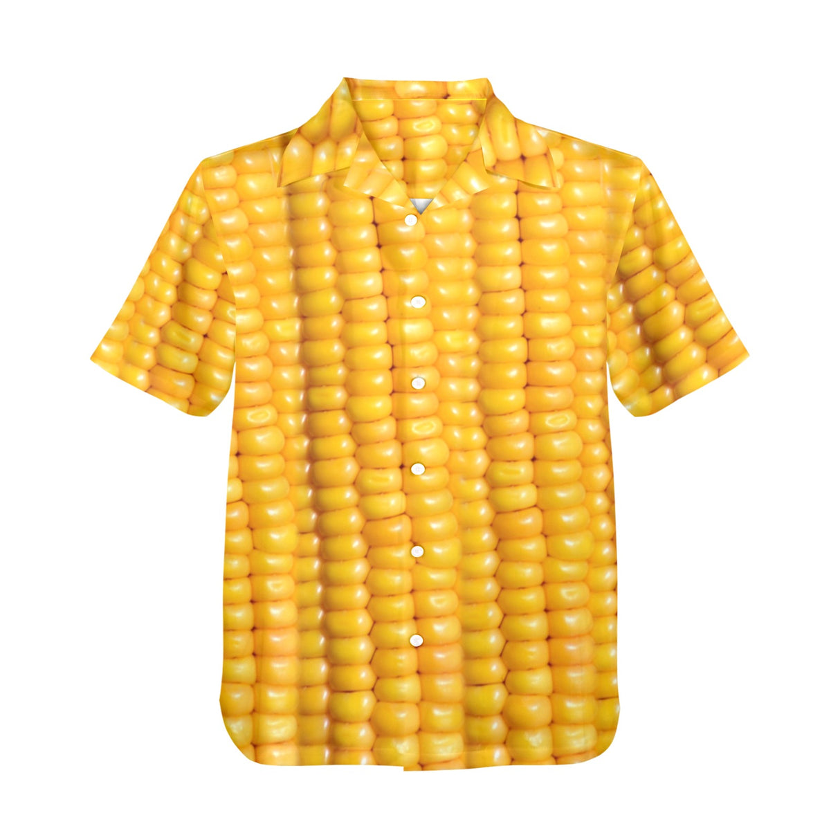 Corn Cob Hawaiian Shirt - Funny Food Button-Up