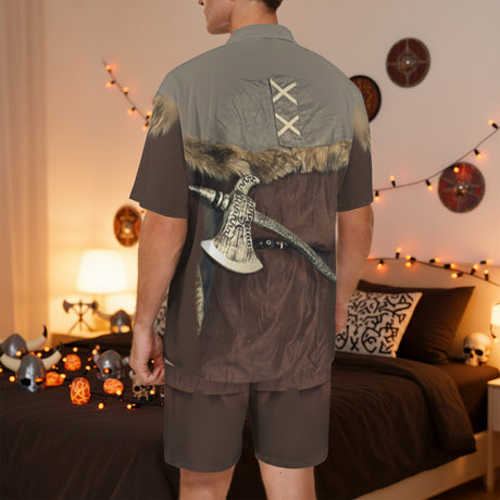 Viking Berserker Halloween Costume Pajama Set
