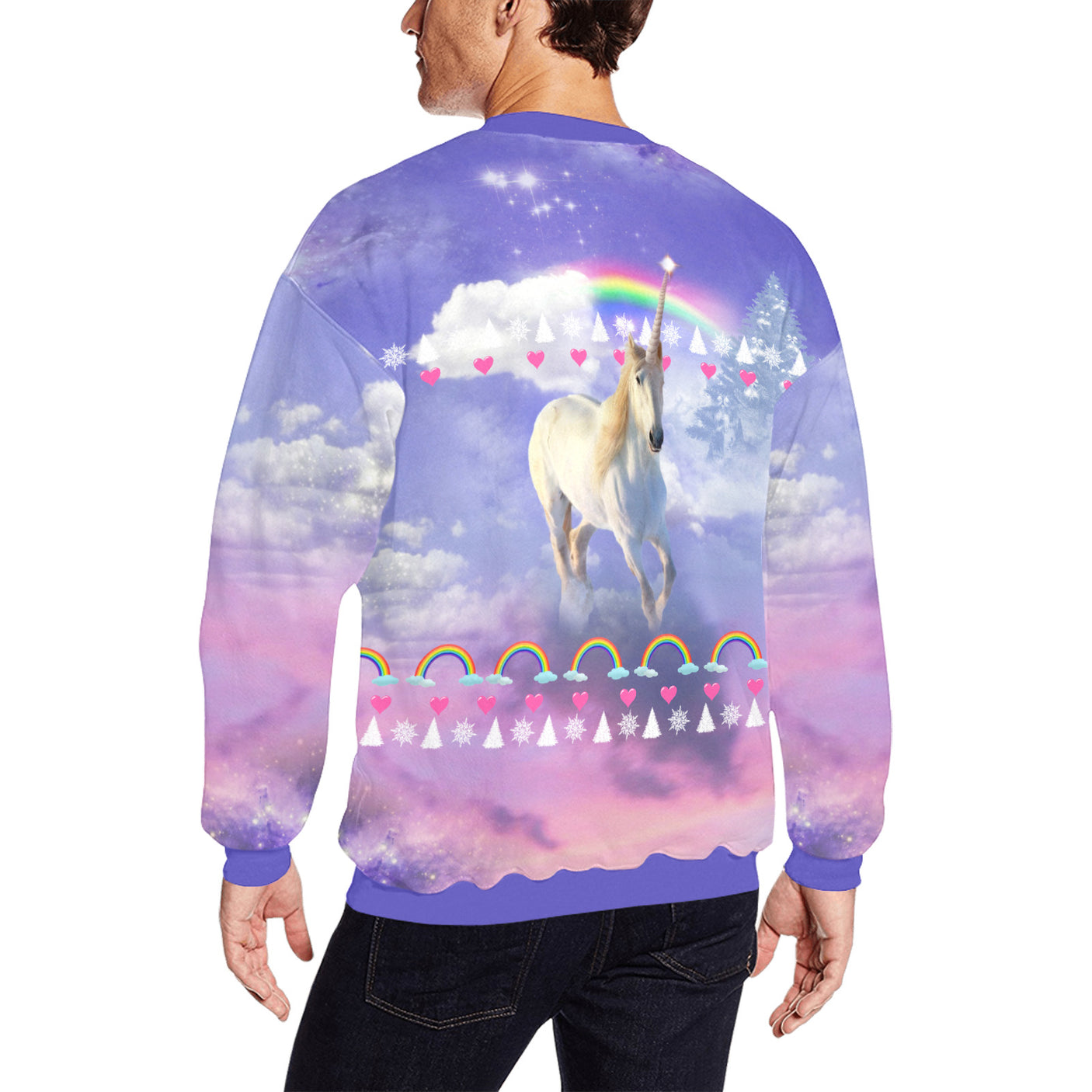 Rainbow Unicorn Ugly Christmas Sweater