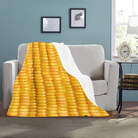 Corn Cob Fleece Blanket