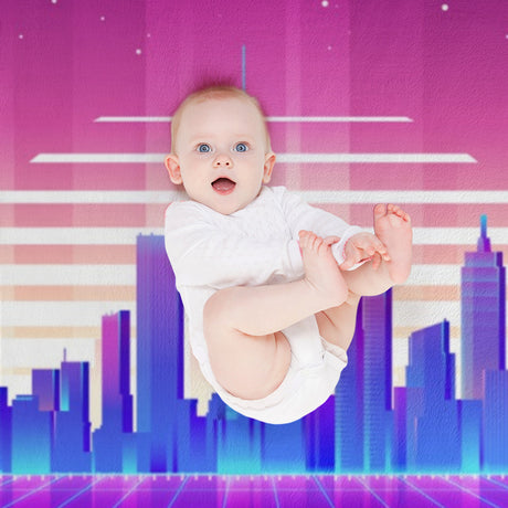 Synthwave Throw Blanket