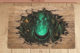 Witch’s Cauldron Floor Illusion Kitchen Mat – 28 × 17 in