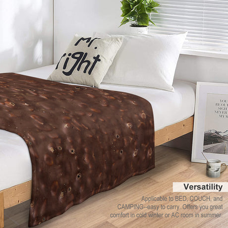 Chocolate Bar Throw Blanket – Funny Food Gift