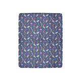 Christmas Penguin Throw Blanket