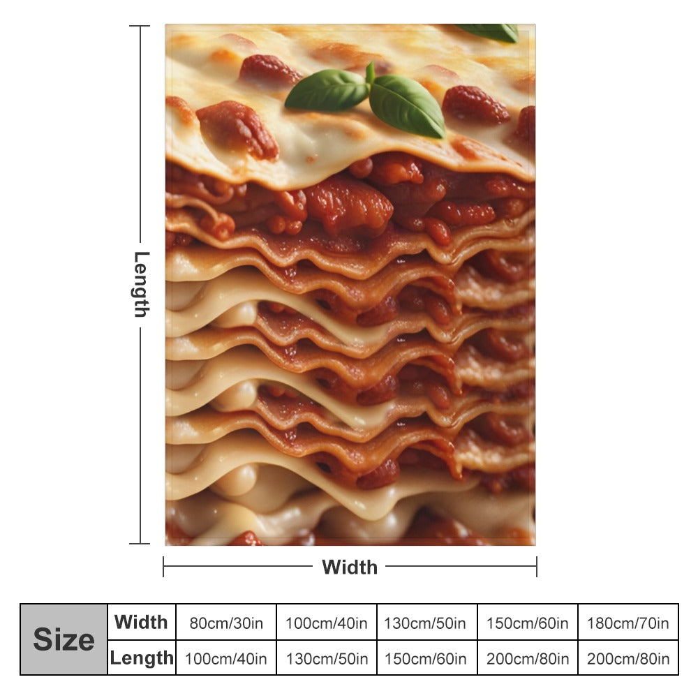 Lasagna Throw Blanket