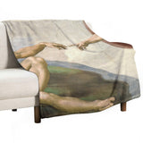 Creation of Adam Throw Blanket