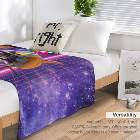 Christmas Cat Shark Throw Blanket