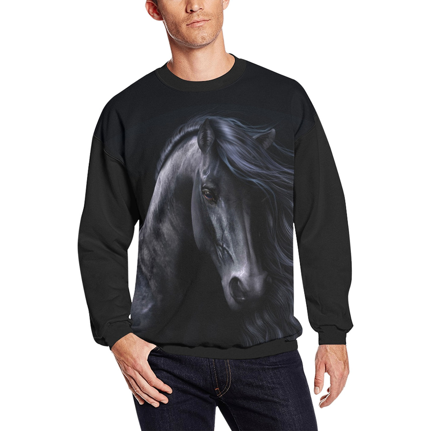 Laurie Prindle Black Horse Sweater