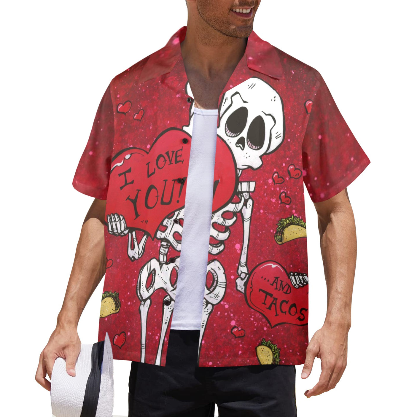 David Lozeau 'Love and Tacos' Hawaiian Shirt