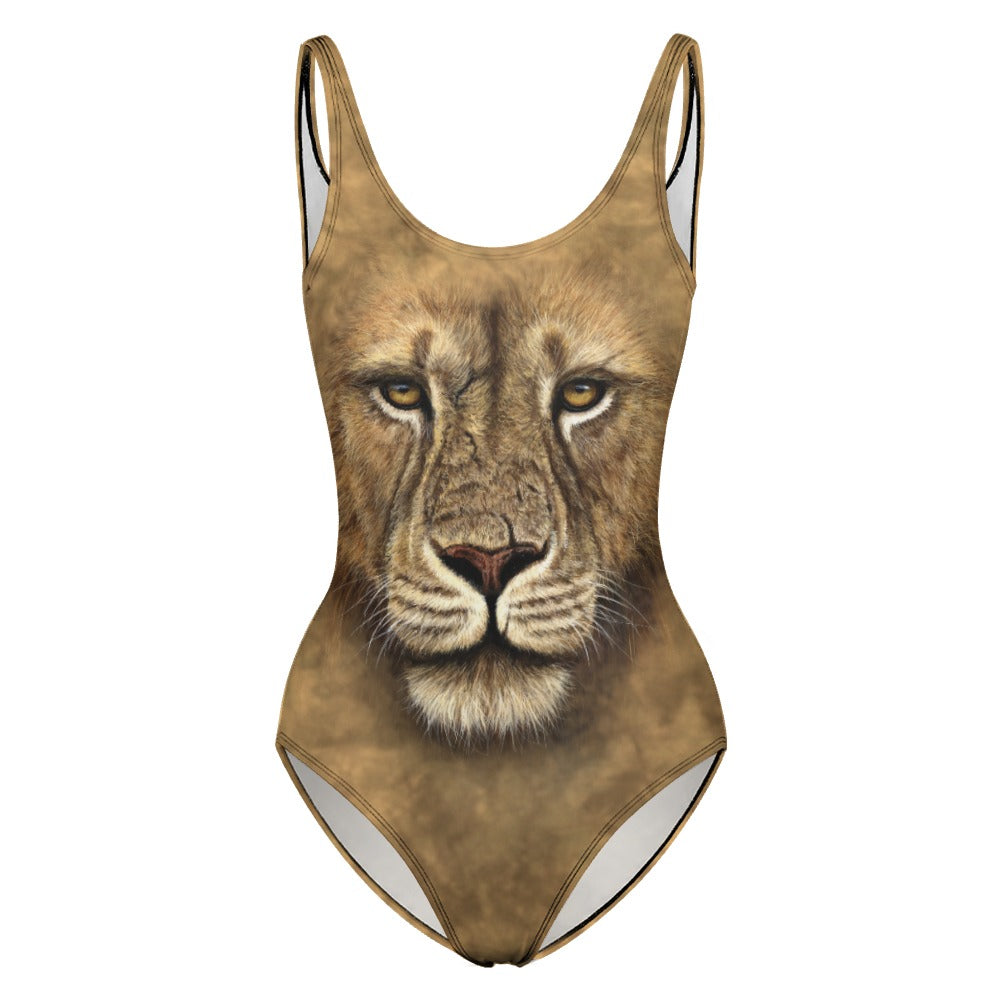 Lion Face One Piece Swimsuit