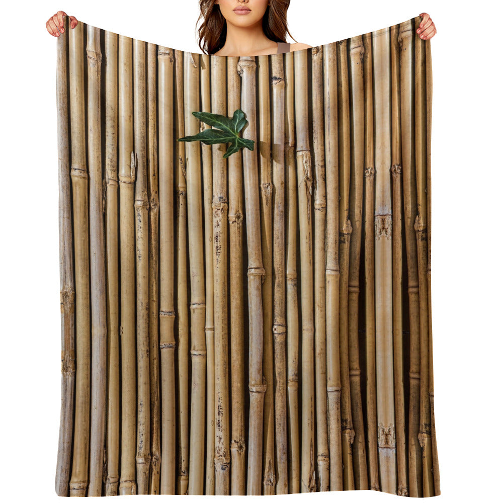 Bamboo Pattern Throw Blanket