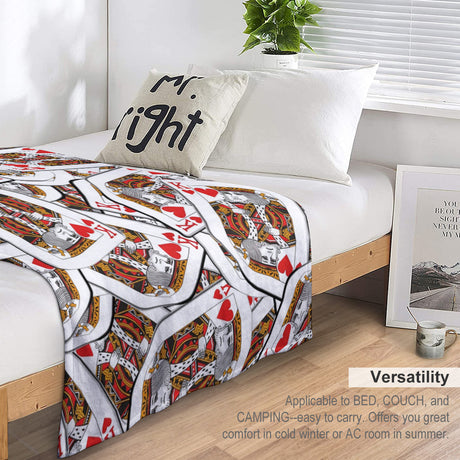 Playing Cards Throw Blanket
