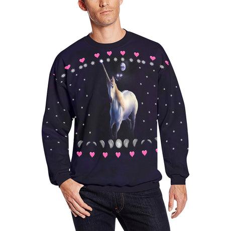 Unicorn Moon Ugly Christmas Sweater