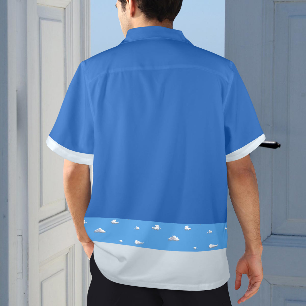Clouds Vacation Shirt - Dreamy Sky Hawaiian Button-Up