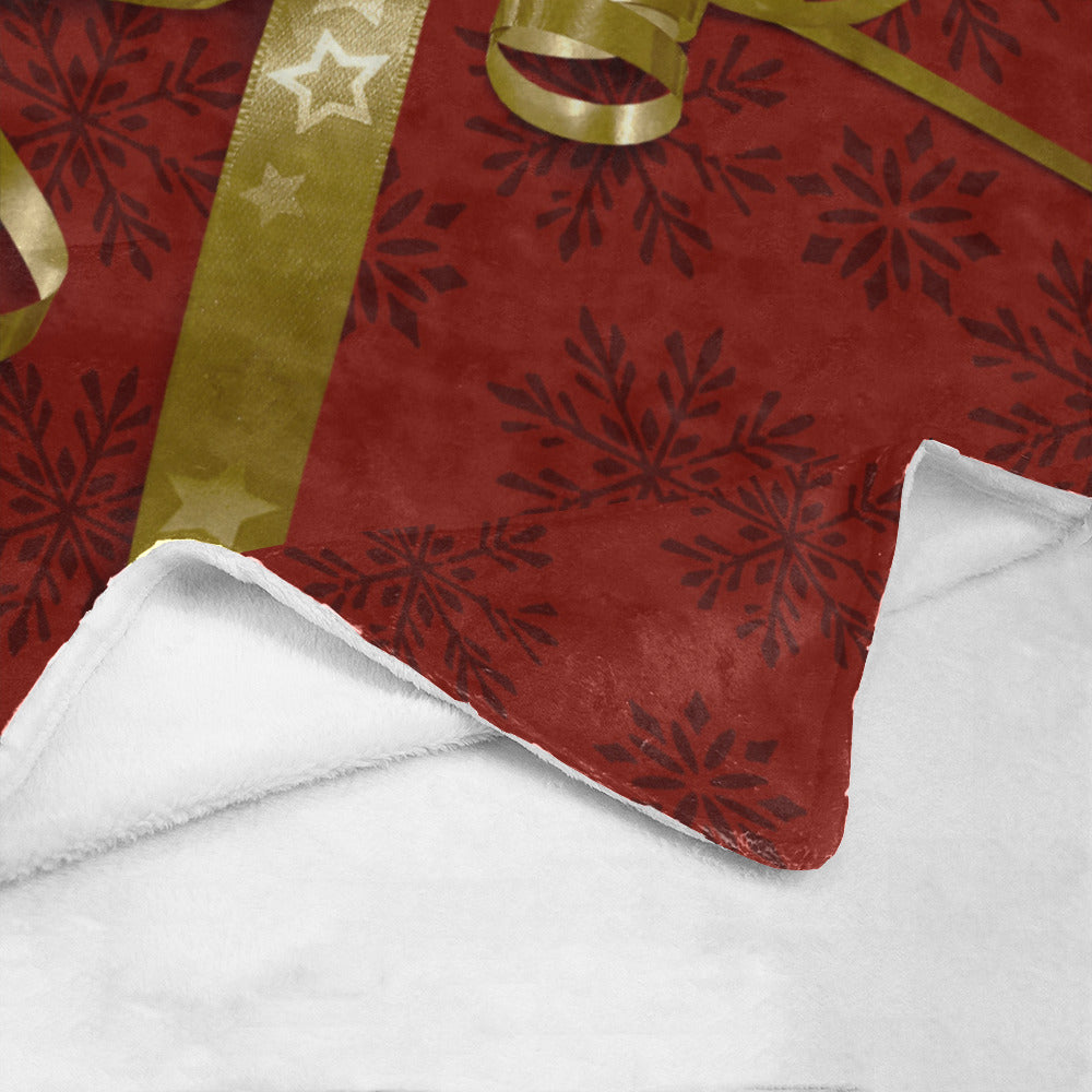 Gift Wrap Christmas Throw Blanket
