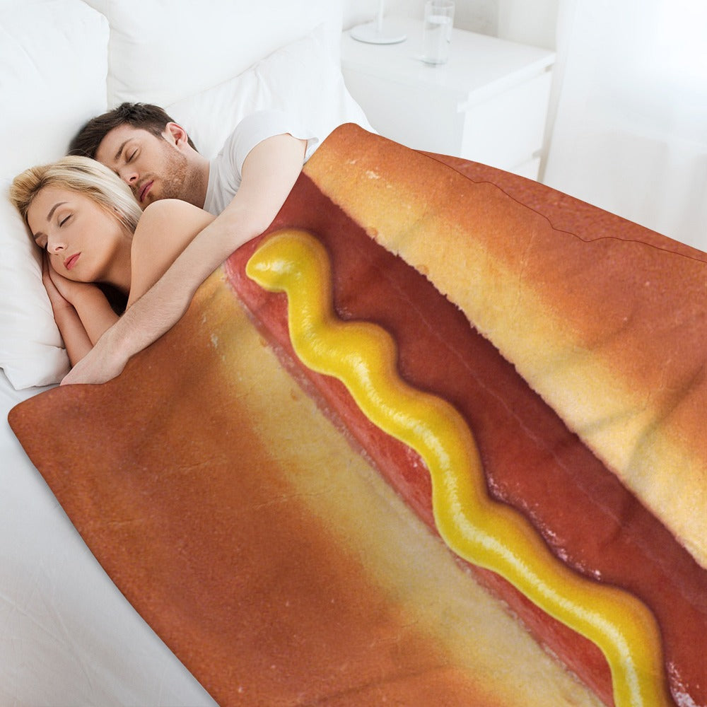 Hot Dog Throw Blanket