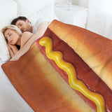 Hot Dog Throw Blanket