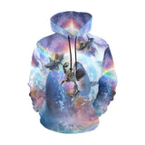 Space Cat Shark Hoodie