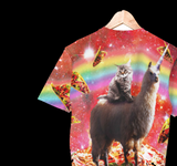 Pizza Katze Lama Shirt | AOP 3D T-Shirts