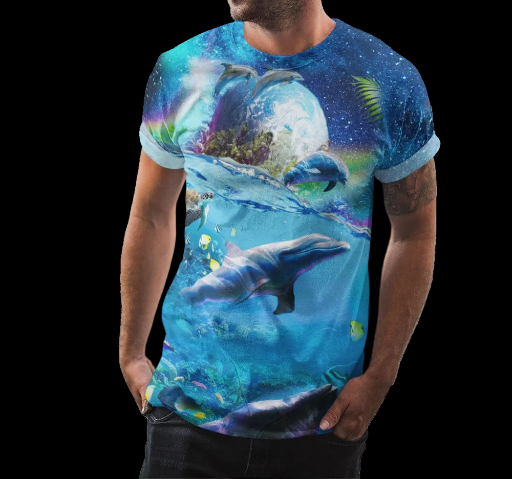 Space Dolphin Shirt - Random Galaxy Official