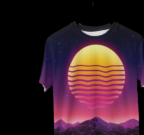 Synthwave Neon Sunset T-Shirt - Retro 80s Graphic Tee