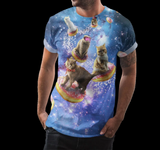 Donut Cat in Space Shirt | AOP 3D Tee Shirts - Random Galaxy Official