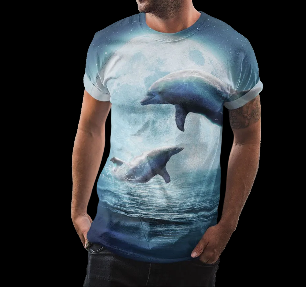 Moon Dolphin Shirt - Random Galaxy Official
