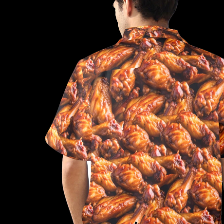 Chemise hawaïenne d’aile de poulet | Chemise boutonnée