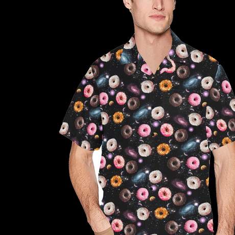 Galaxy Donut Hawaiian Shirt | AOP 3D Tee Shirts - Random Galaxy Official