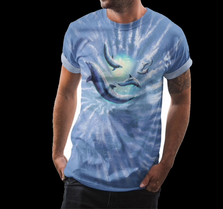 Tie Dye Dolphin Shirt - Random Galaxy