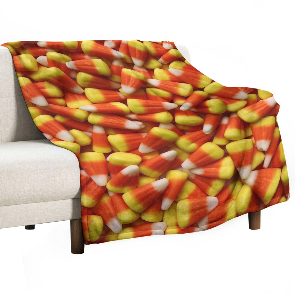 Candy Corn Throw Blanket