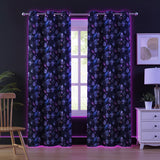 Space Guinea Pig Curtains – Galaxy Grommet Set, 52 x 84 in