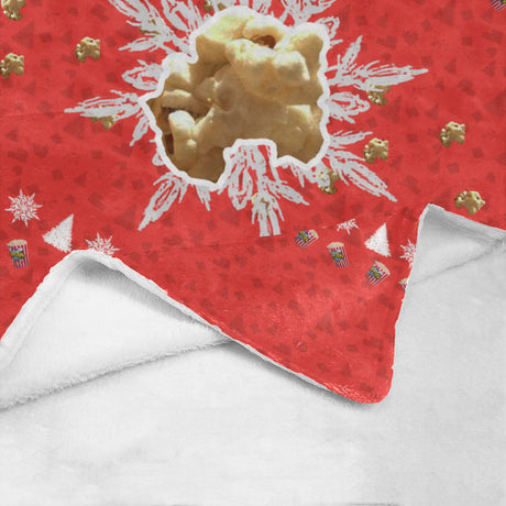 Christmas Popcorn Throw Blanket
