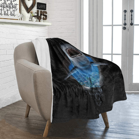 3D Shark Throw Blanket