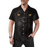 Panther Face Hawaiian Shirt | Button Up Down Shirt