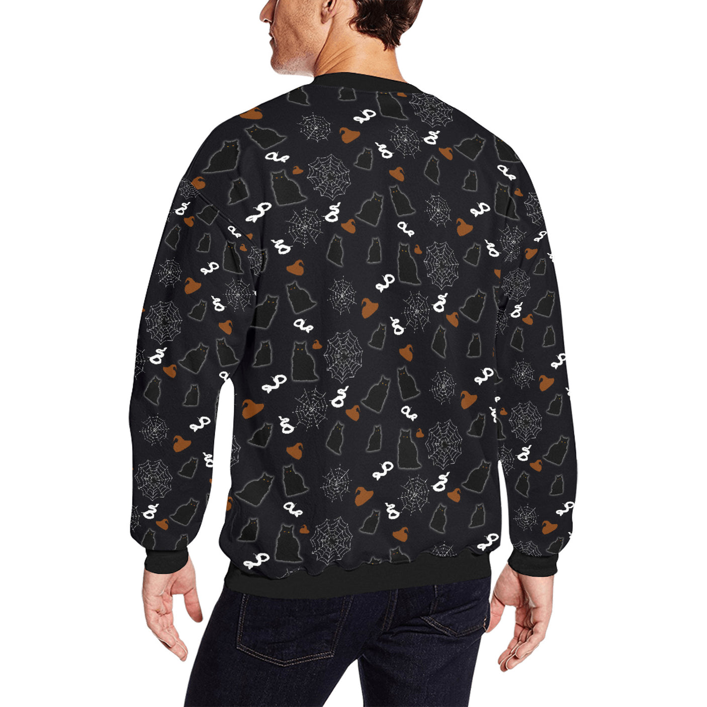 Black Cat Snake Sweater