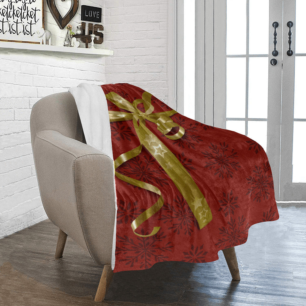Gift Wrap Christmas Throw Blanket
