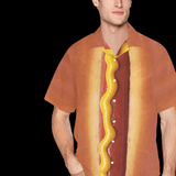 Hot Dog Hawaiian Shirt - Funny BBQ Button-Up