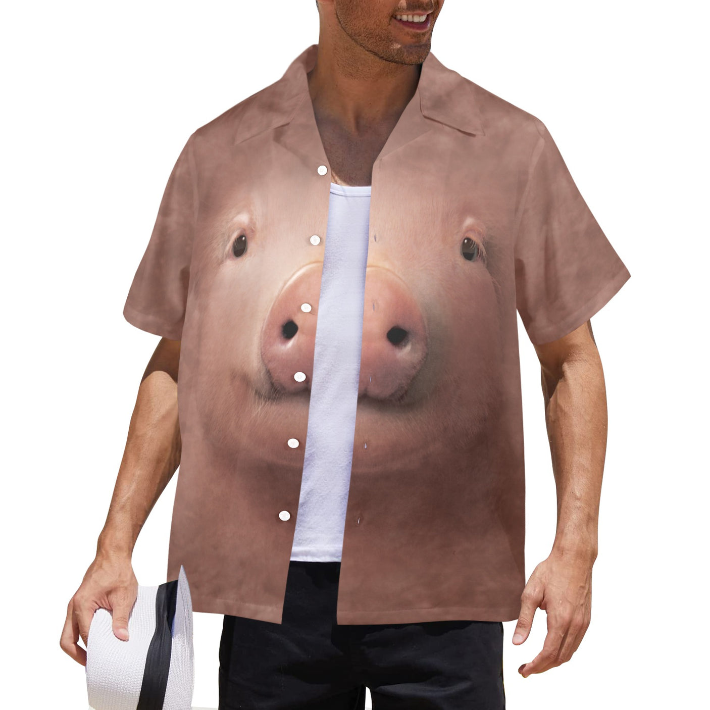 Pig Face Hawaiian Shirt