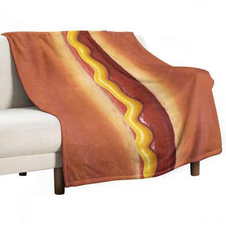 Hot Dog Throw Blanket