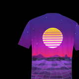 Synthwave Sunset T-Shirt - Vaporwave Retro Graphic Tee